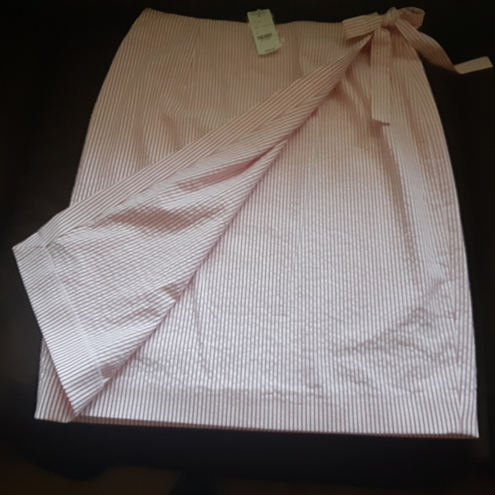 Gingham striped skirt